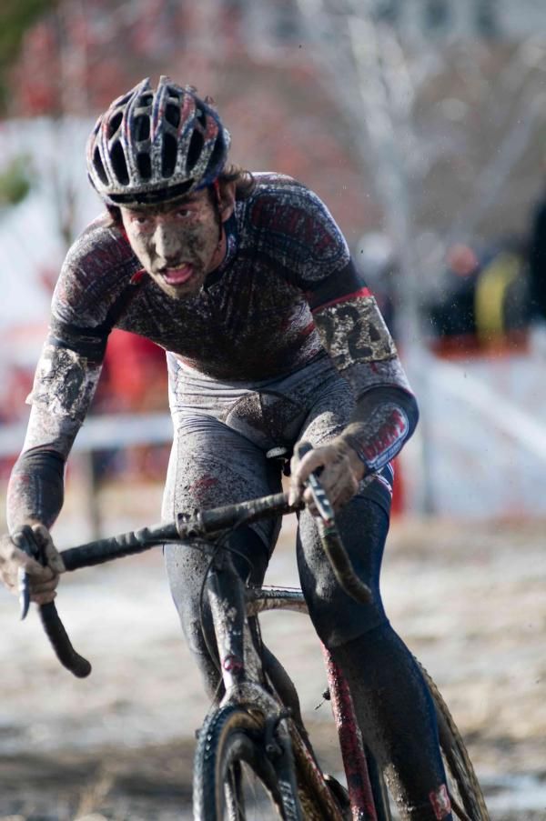Runner up Chance Noble's uniform demonstrates the faster you go, the dirtier you get.