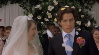 Bridget and Daniel at their imagined wedding in Bridget Jones's Diary