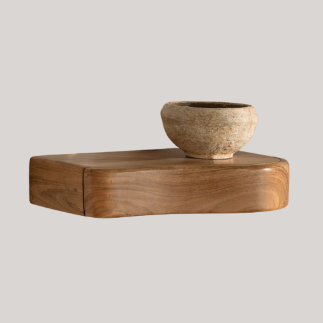 Sklum UK, Nireimi Acacia Wood Wall Shelf