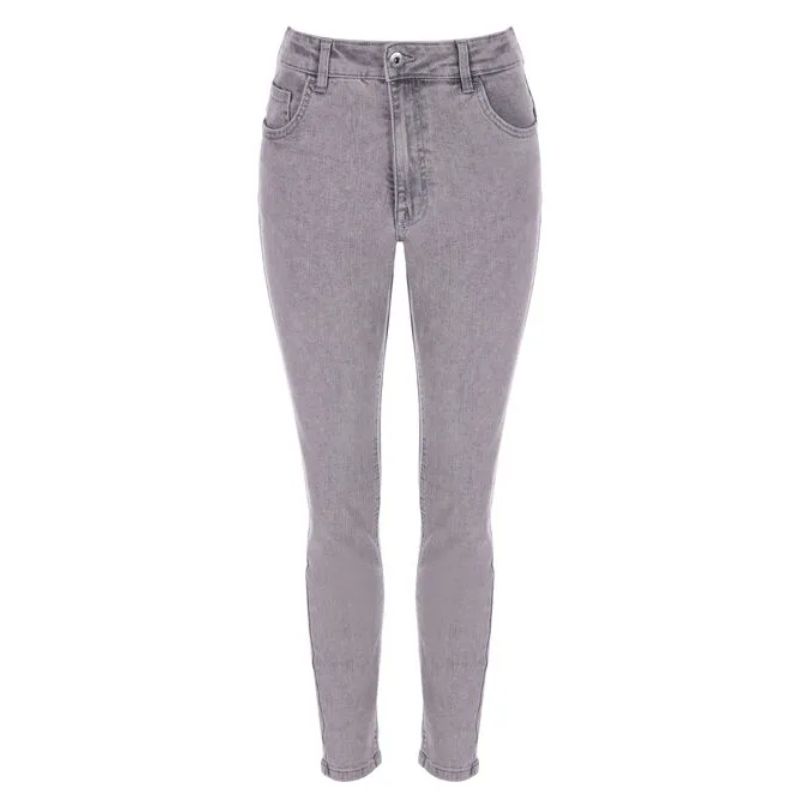 Light Grey Alexa Shaper Skinny Jeans cut out 