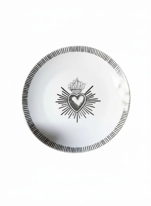 Set of 4 Milagro Heart Side Plates