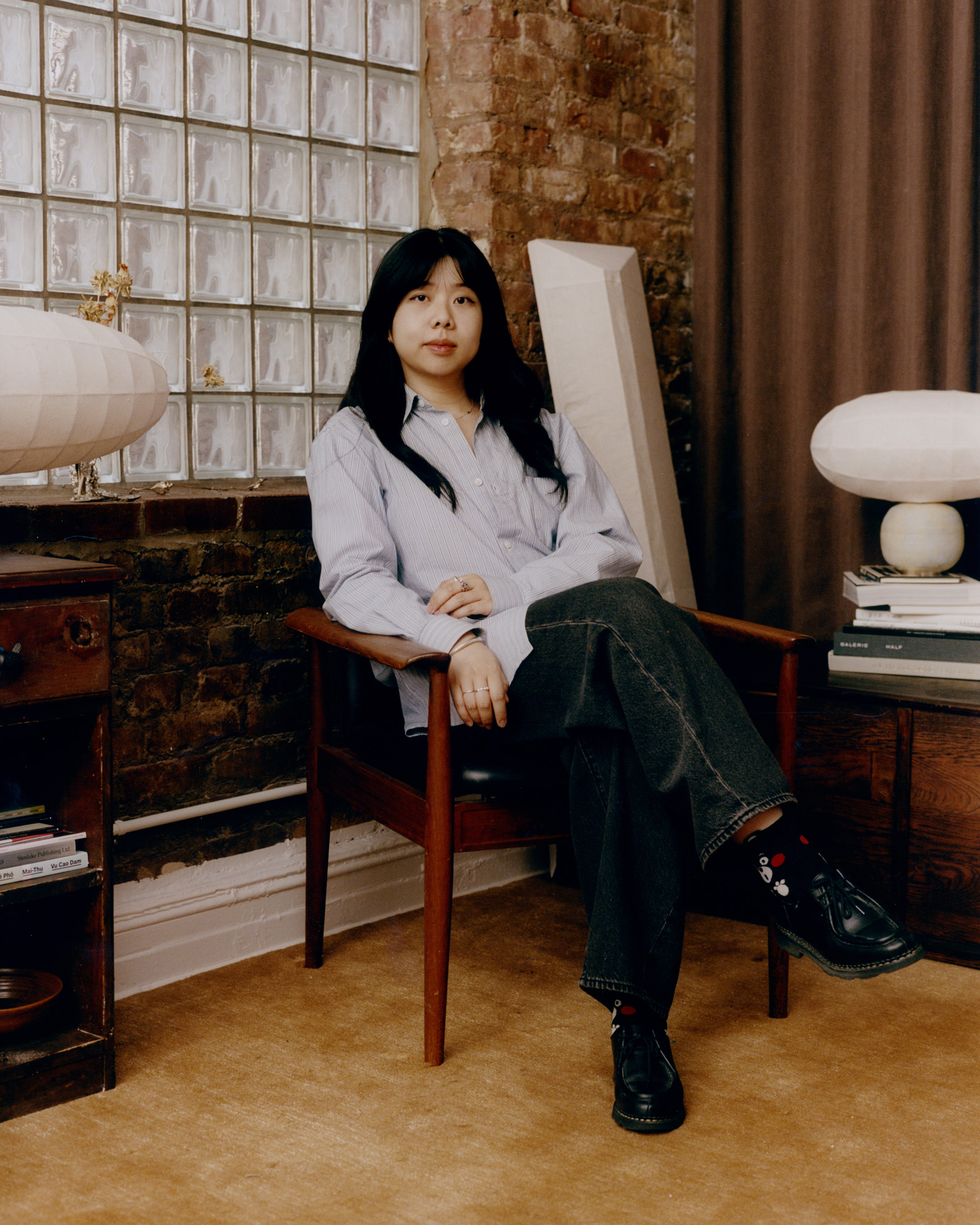 Vy Voy designer Steffany Tran in her studio