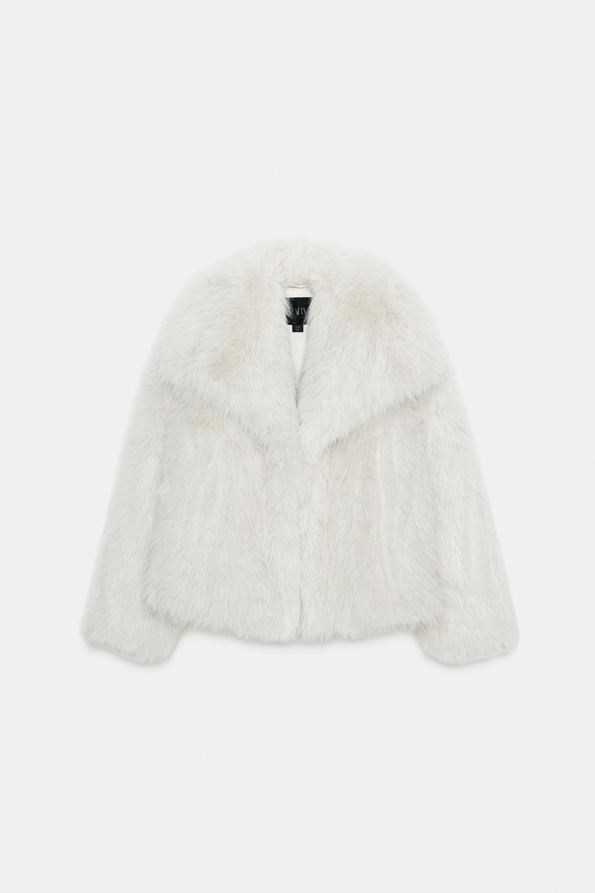 Zw Collection Short Faux Fur Coat