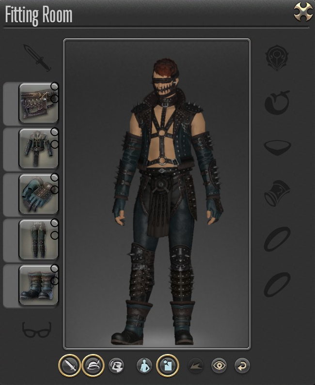 A crafted level 96 set in Final Fantasy 14: Dawntrail with a... uh, certain aesthetic.
