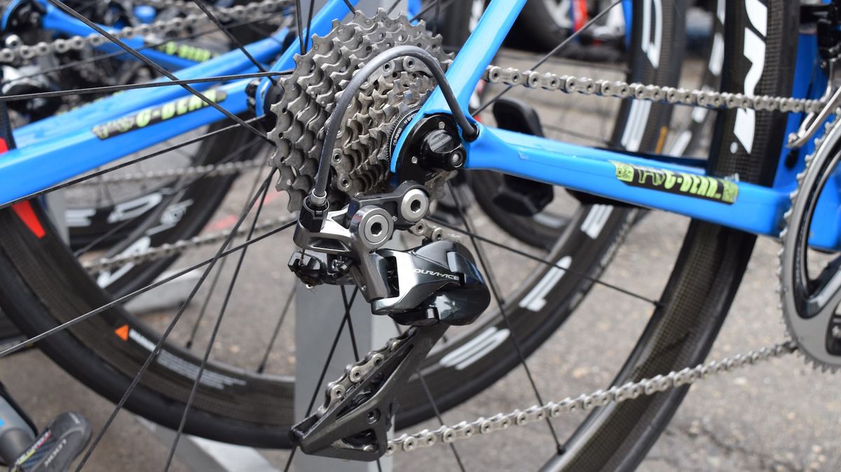 Many Pro Continental teams opt for mechanical groupsets, or lower spec Shimano Ultegra groupsets