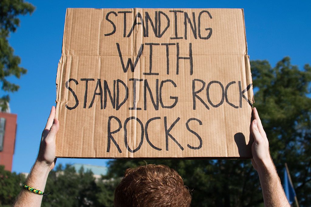 Dakota Access Pipeline protests have continued.