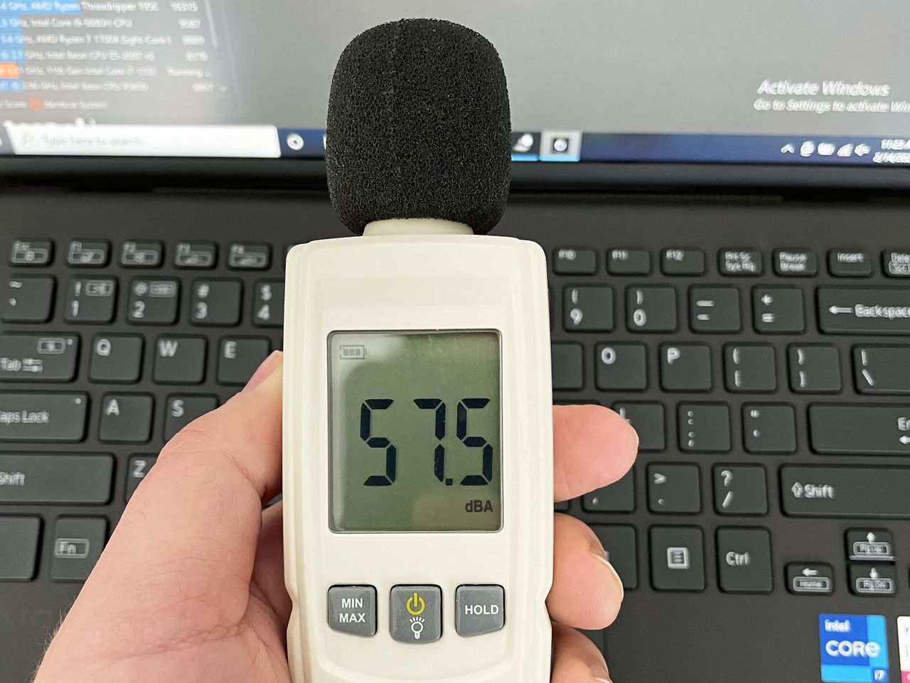Vaio Z Sound Meter