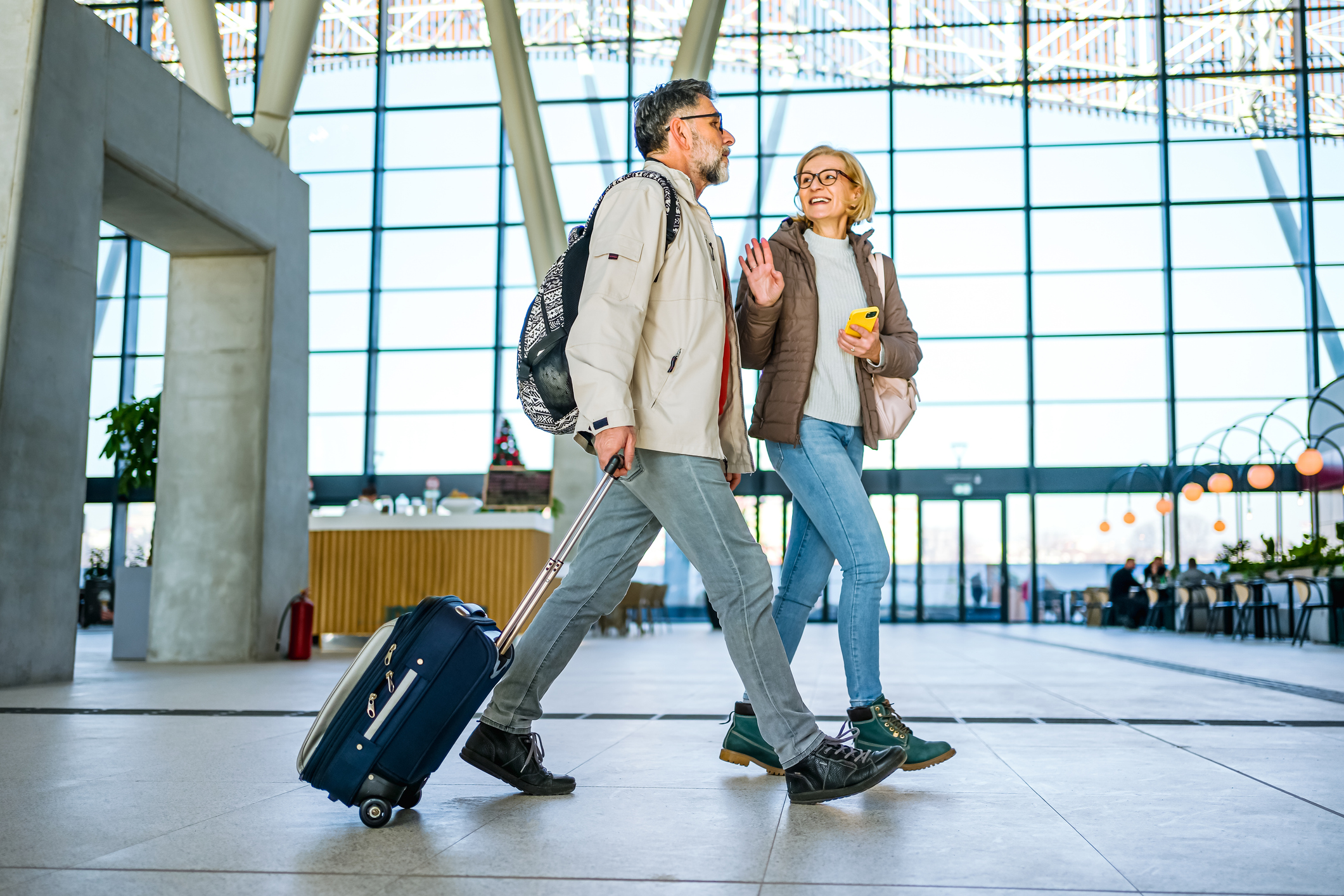 couple in the airport