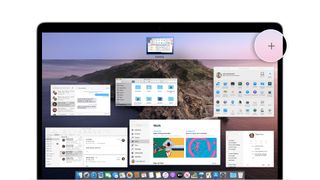 How to run multiple desktops on Windows and Mac: image shows desktops on MacOS