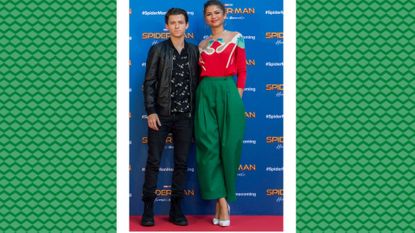 tom holland and zendaya at the premiere of spider-man homecoming