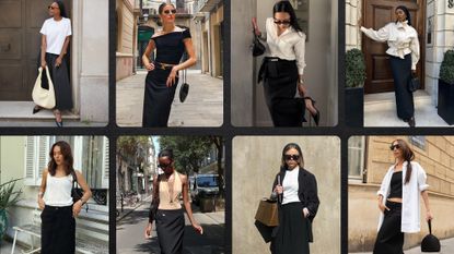 22 Black Maxi Skirt Outfits That Are Effortless and Elegant Who What Wear