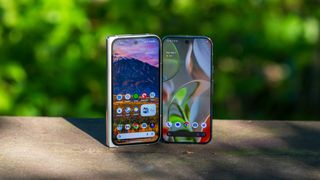 Google Pixel 9 Pro Fold with Pixel 9 Pro screen comparison