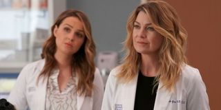 Ellen Pompeo as Meredith Grey on Grey's Anatomy