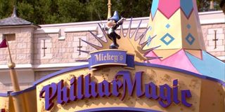 Mickey's PhilharMagic attraction sign