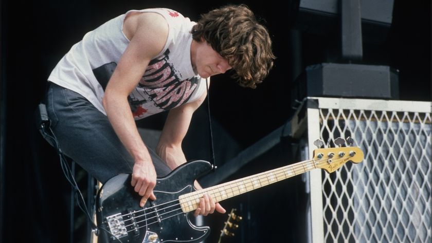 Soundgarden: Ben Shepherd, Feyenoord Stadion (De Kuip),Rotterdam, Netherlands, 23rd June 1992.