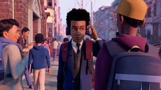Miles in Spider-Man: Into the Spider-Verse.