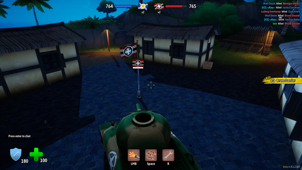 Screenshot from an in-development build of Heroes of Valor