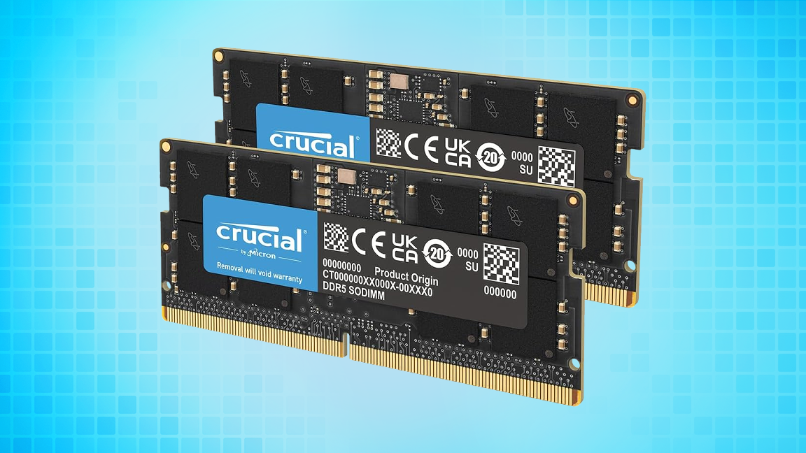 You can snag this 64GB Crucial DDR5-5600 SO-DIMM kit for just $130
