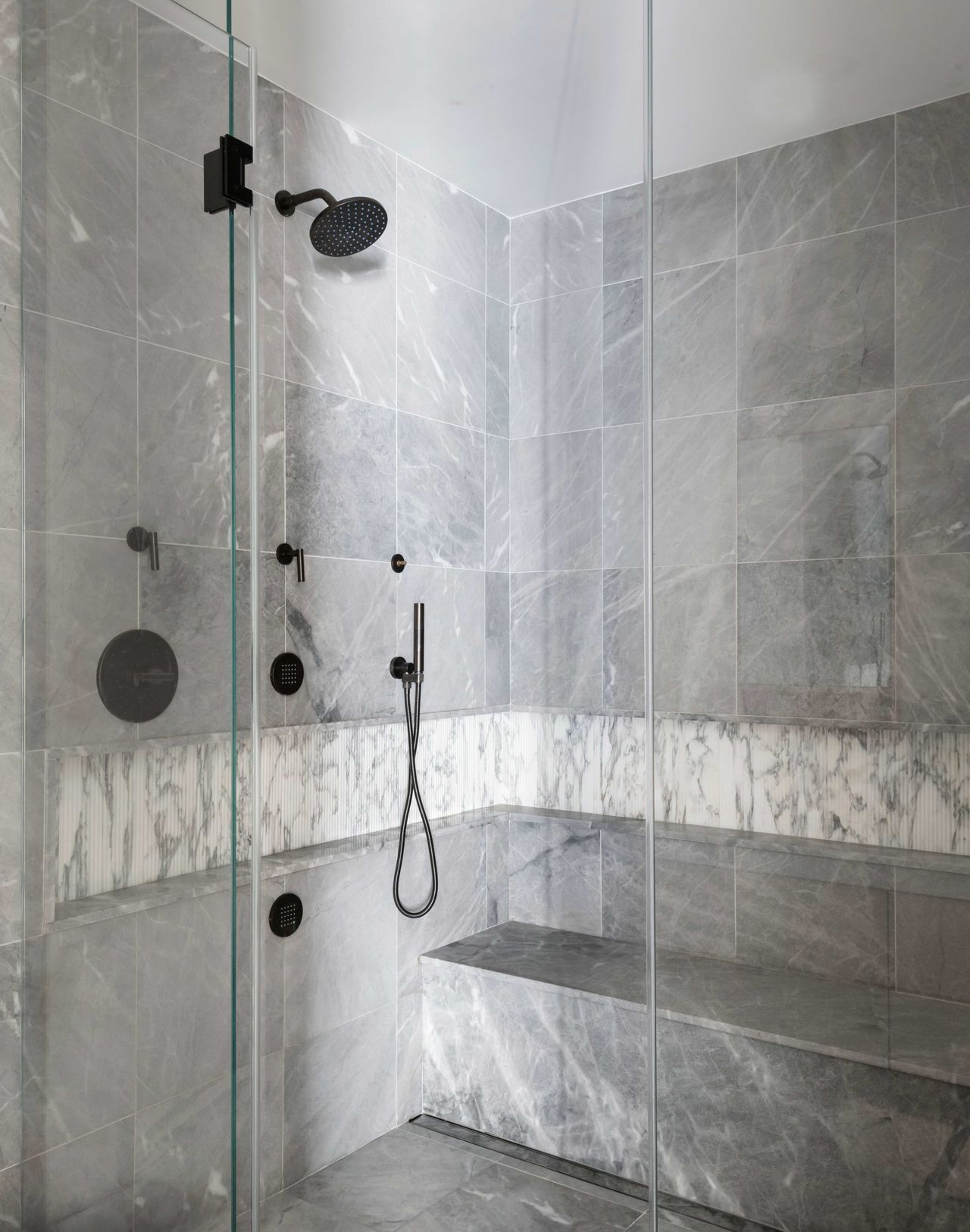 a spa bathroom shower