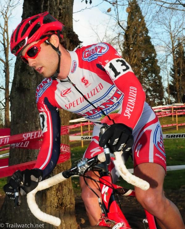 Jesse Anthony (California Giant Berry) dodging a tree.