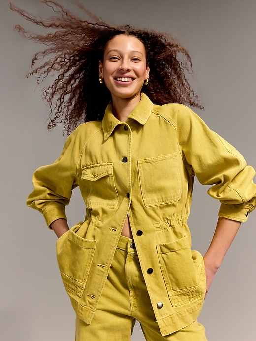 Old Navy X Christopher John Rogers Chore Utility Jean Jacket