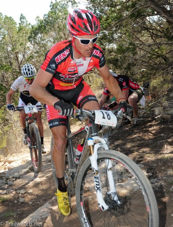 A Kenda-Felt Racer on one of the many climbs