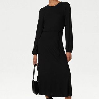 Long black dress from M&S