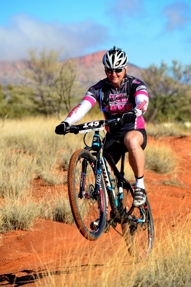 A rider in Alice Springs
