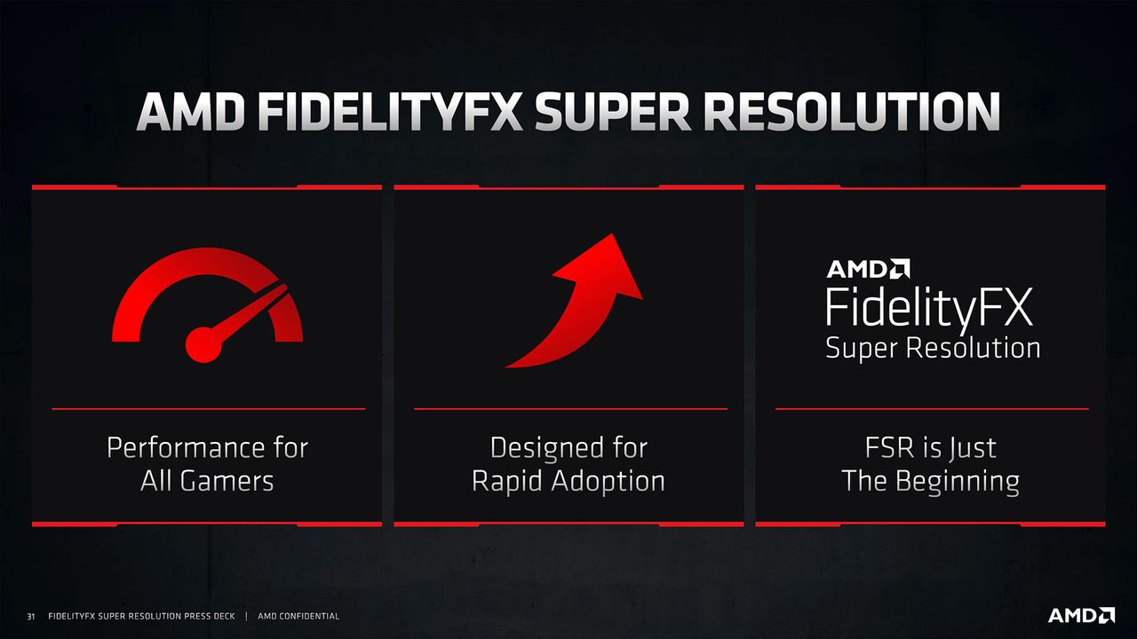 AMD FidelityFX Super Resolution slide deck