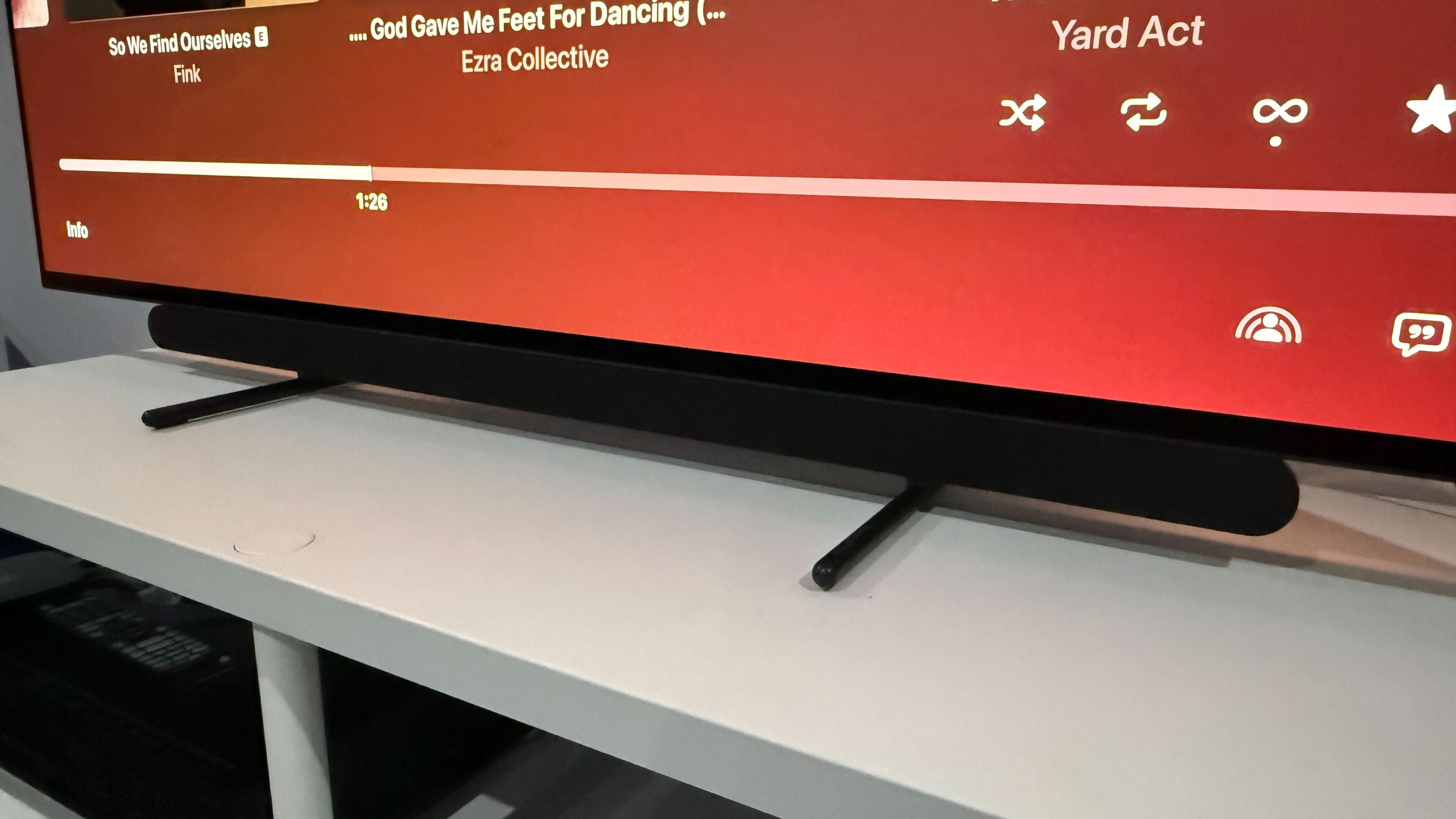 Philips OLED911 on a white table and background