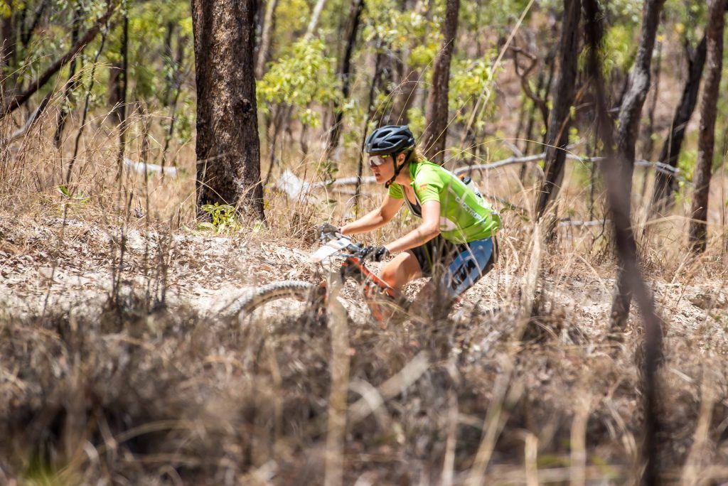 Austria's Regina Stanger on stage 5 of the 2019 Crocodile Trophy