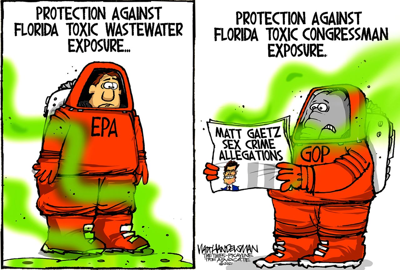 Political Cartoon U.S. florida matt gaetz