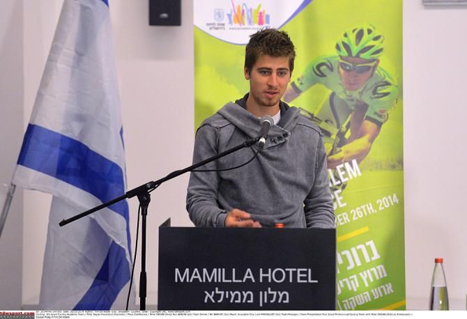 Peter Sagan helped present the first Israeli Pro Team