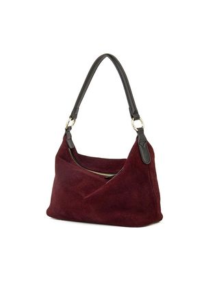 Donnain, Suede Crescent Hobo Bag