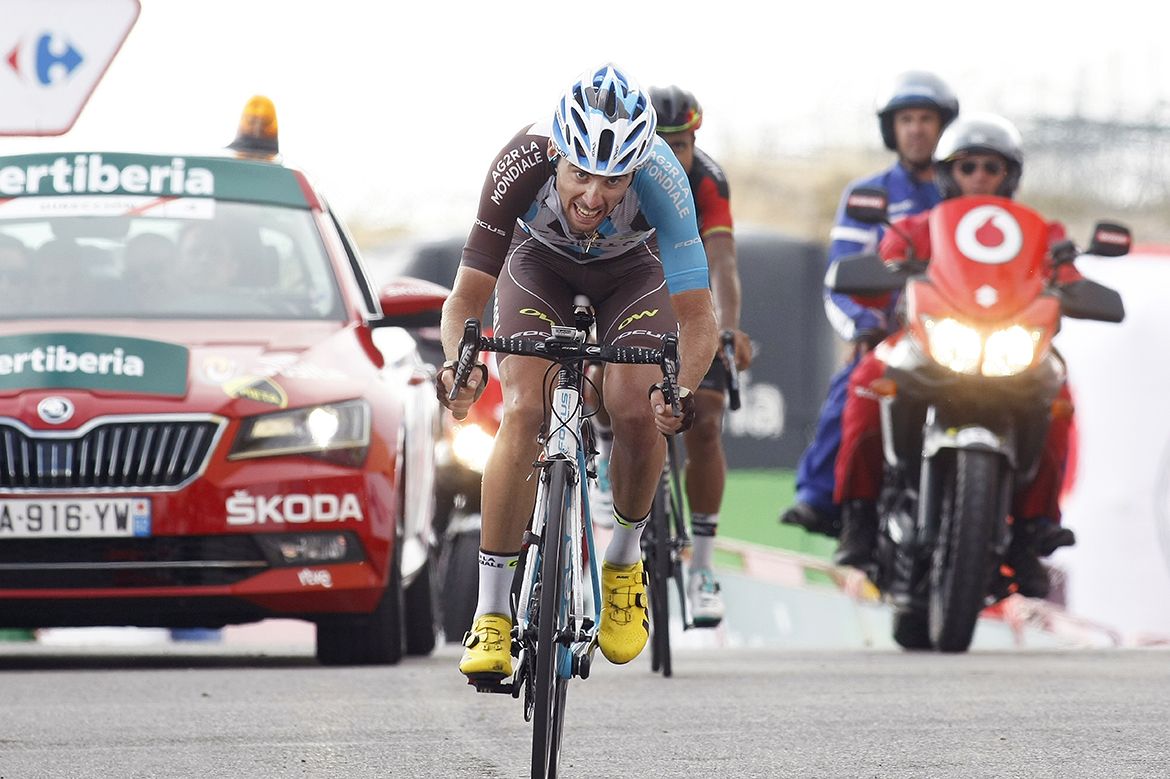 Pierre Latour (AG2R La Mondiale) won a hard-fought battle with Darwin Atapuma to win stage 20