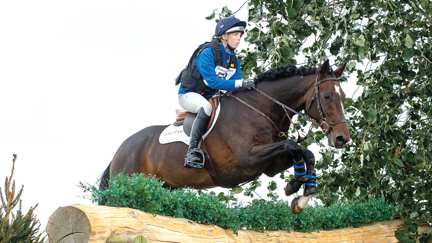 Alice Casburn and Topspin at Little Downham in October 2021