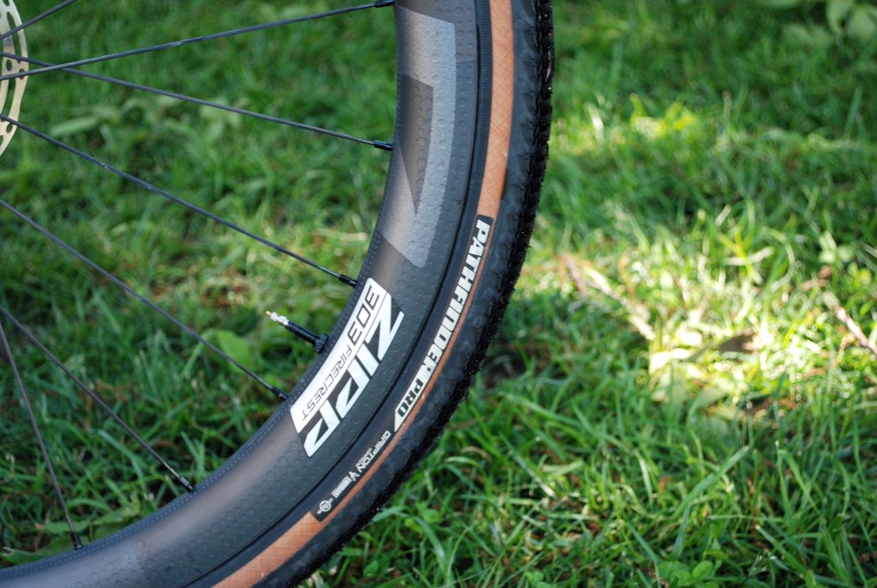 Zipp 303s wrapped in 38mm Pathfinder Pro tires