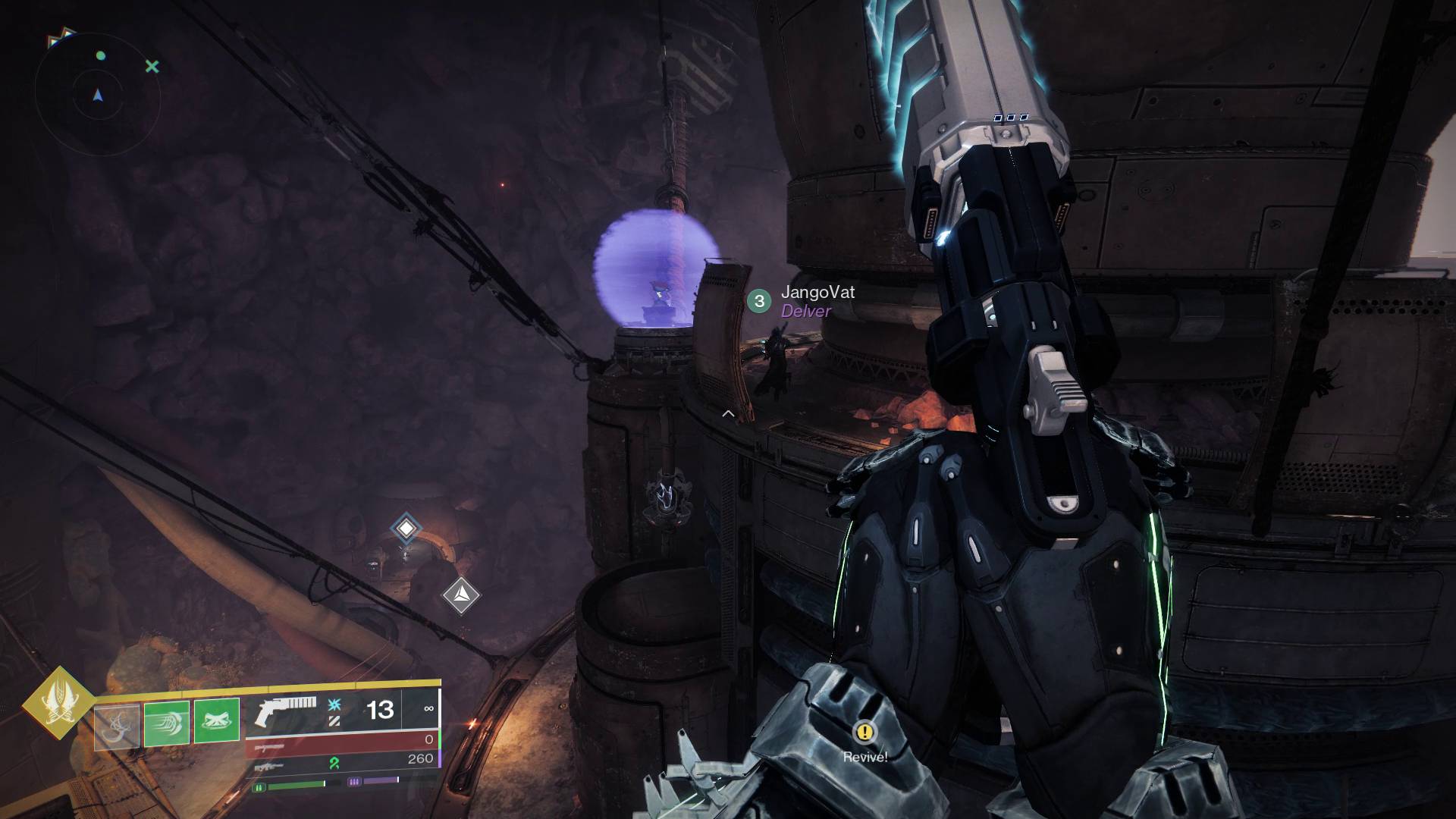 Destiny 2 Explore Kepler: Fabled quest Exile's Accord capsule with shield