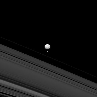 Mimas and Pandora, Moons of Saturn