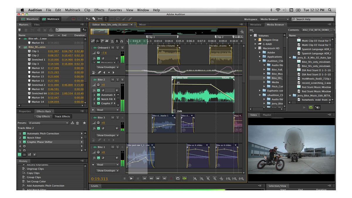 Adobe Audition screen grabs