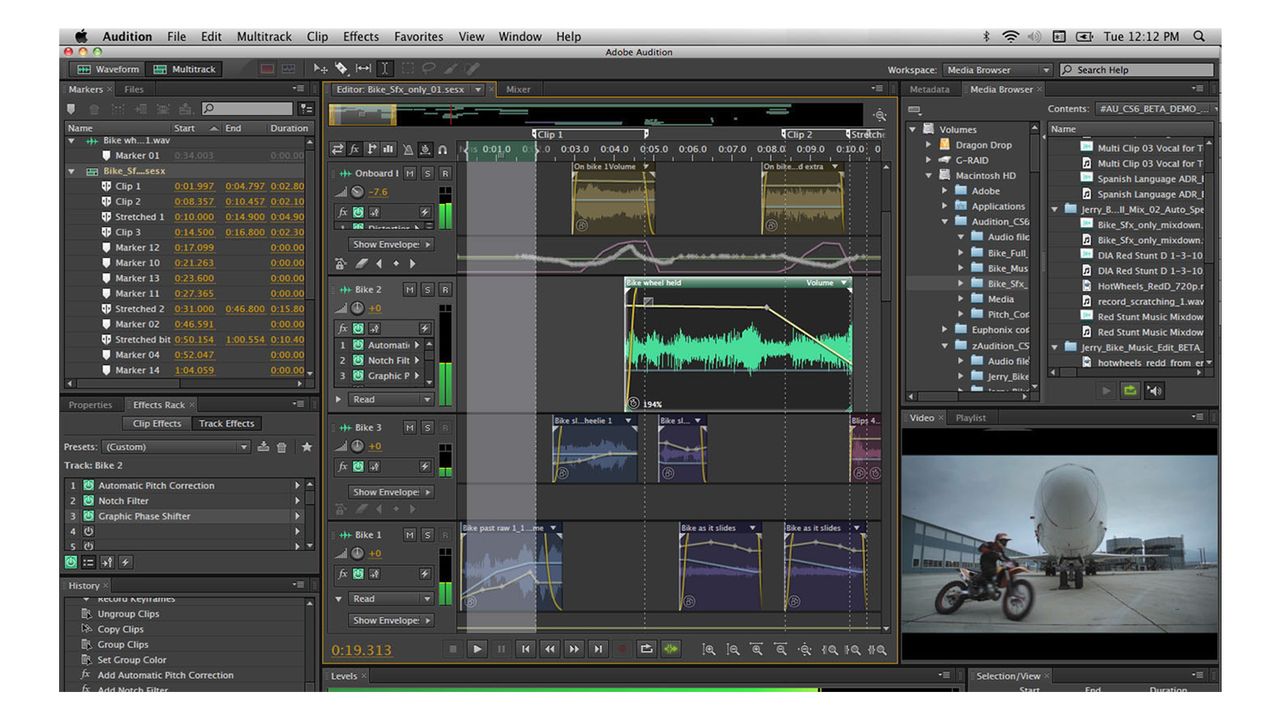 Adobe Audition screen grabs