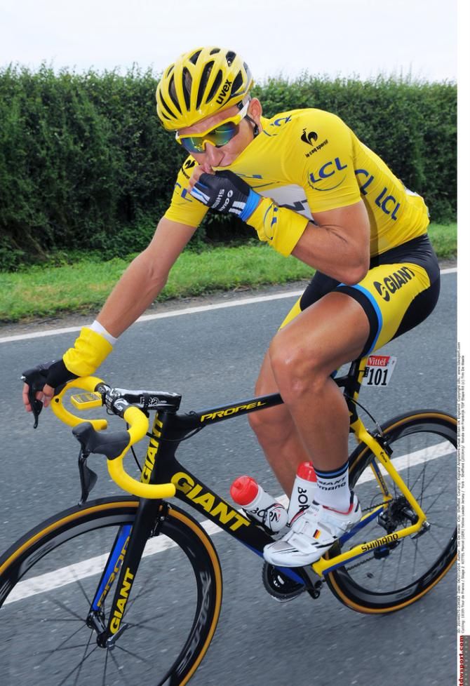Marcel Kittel (Giant-Shimano) was clad in yellow today