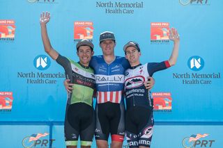 Stage 6 Men's top 3: 1st-Brad Huff (Rally Cycling), 2nd-Orlando Garibay (Cylance), 3rd-Steve Fisher (Canyon Bicycles)