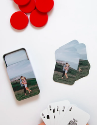5. Personalised Couple Photo Playing Cards: View at Etsy