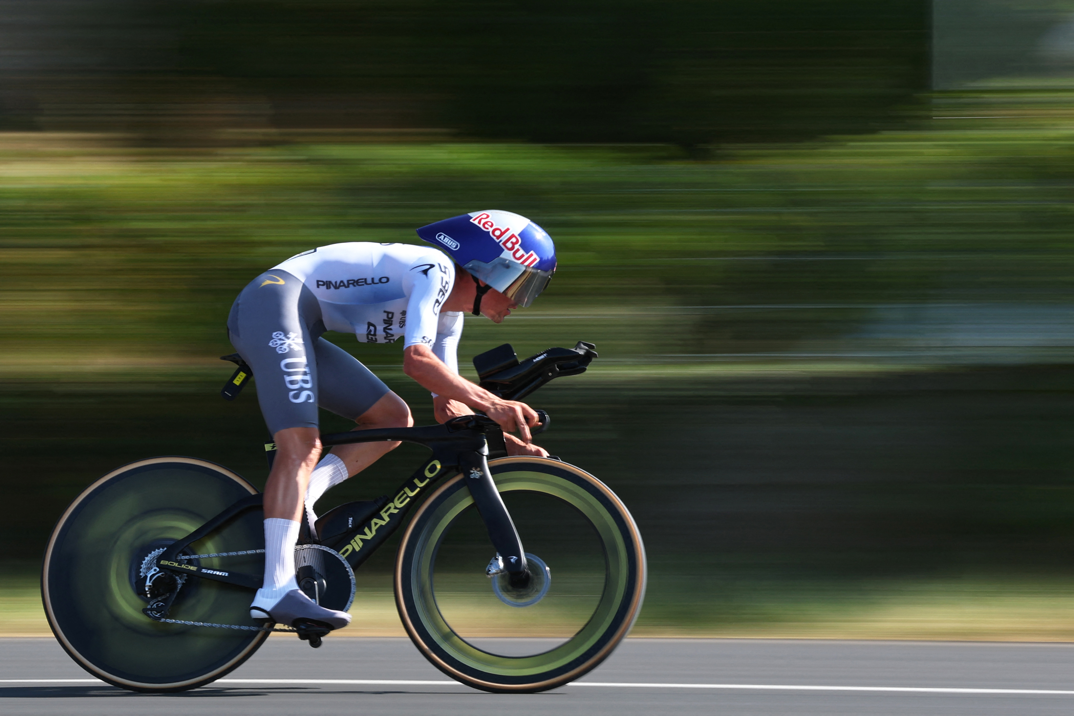 Tom Pidcock on stage 16 of the 2026 Tour de France