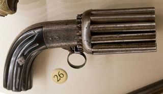 This pepperbox gun is part of the collection at America's National Firearms Museum in Fairfax, Virginia