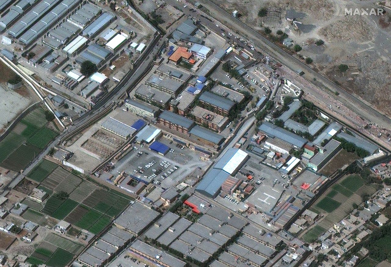 On Aug. 27, 2021, the WorldView-1 satellite captured these views of U.S. evacuation efforts from Afghanistan's Hamid Karzai International Airport in Kabul just days ahead of an Aug. 31 deadline to complete the operation in the wake of the Taliban takeover of the country.
