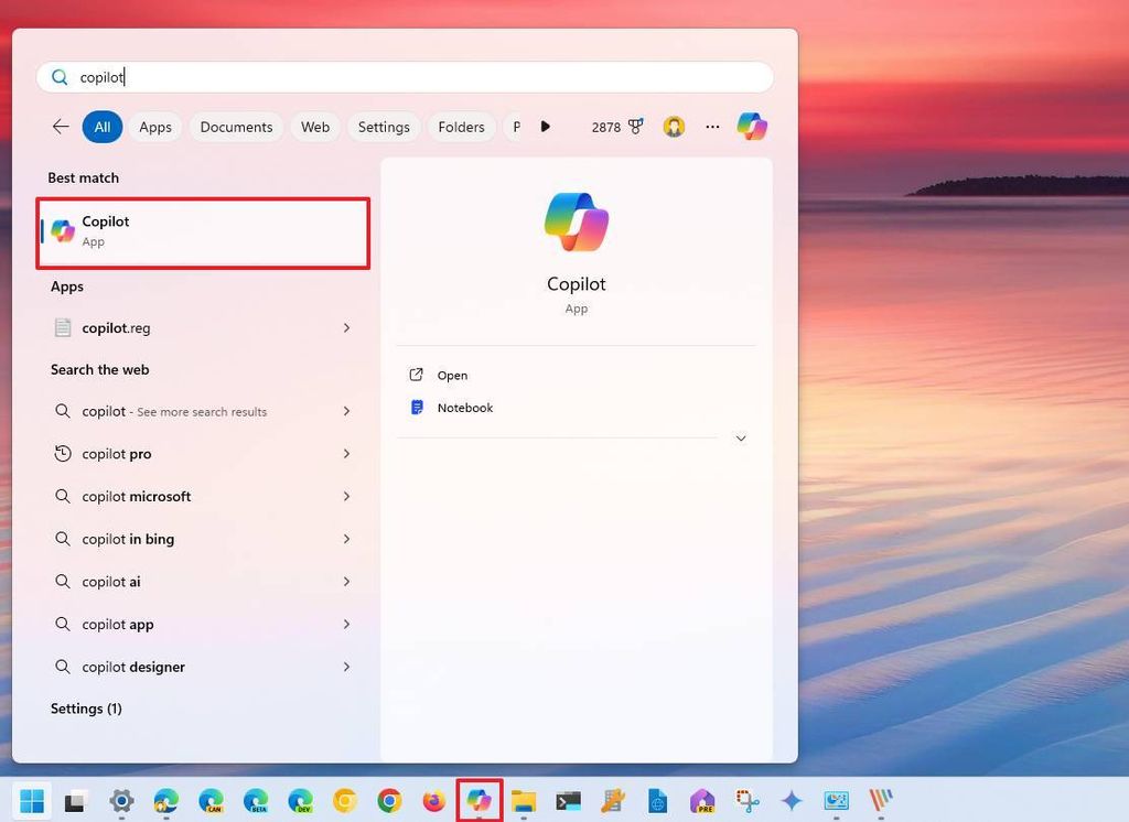 Windows 11 open Copilot