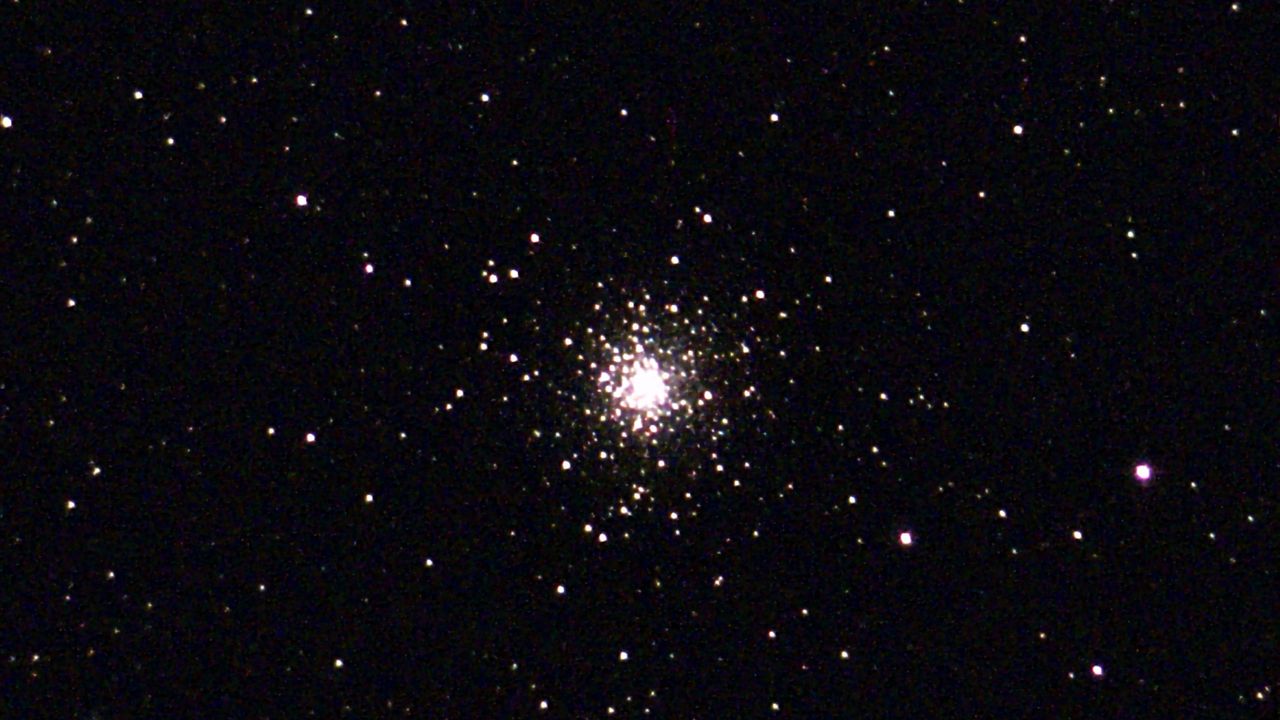 Star cluster M10 in the night sky as imaged by the Unistellar Odyssey Pro.