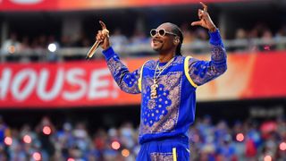 Snoop Dogg at the Super Bowl 2022 halftime show